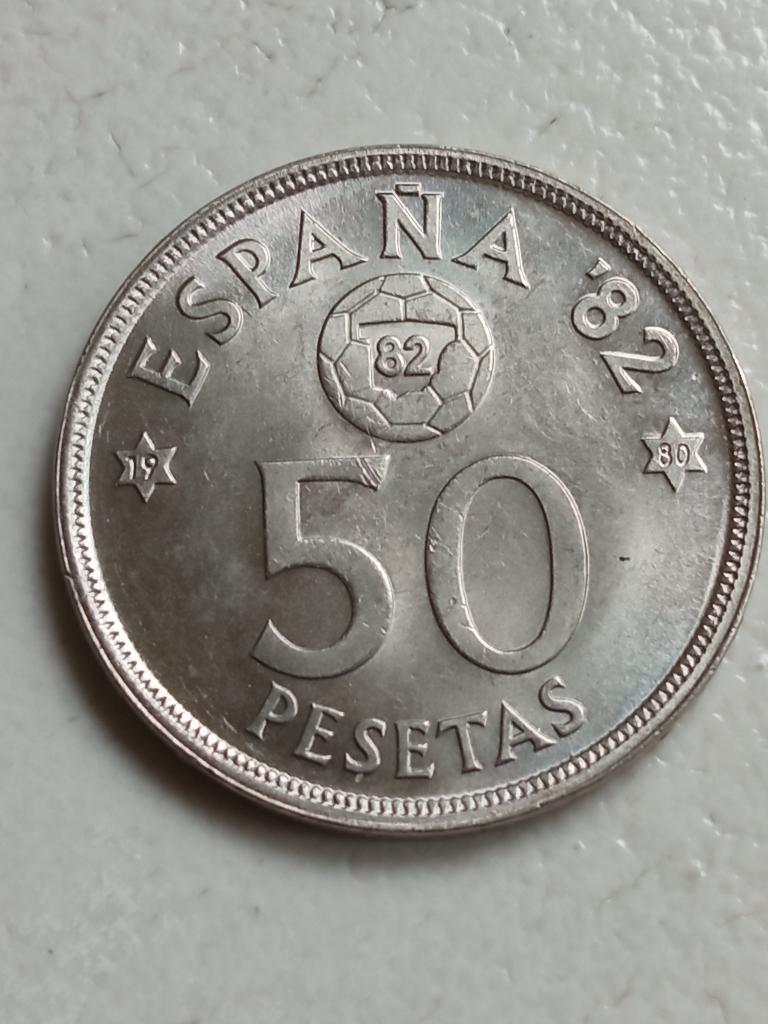 Spanje 50 pesetas 1980., Ophalen of Verzenden, Overige landen, Losse munt