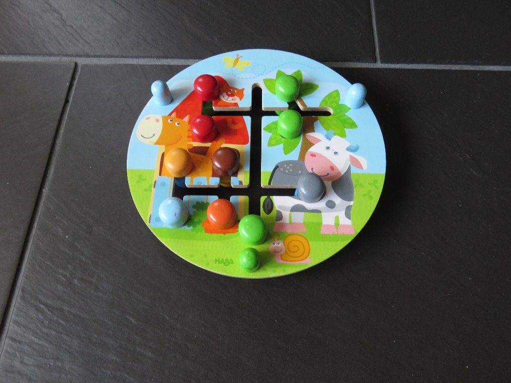 Houten motoriekbord schuifpuzzel HABA, voor jonge kinderen, Kinderen en Baby's, Ophalen of Verzenden, Zo goed als nieuw
