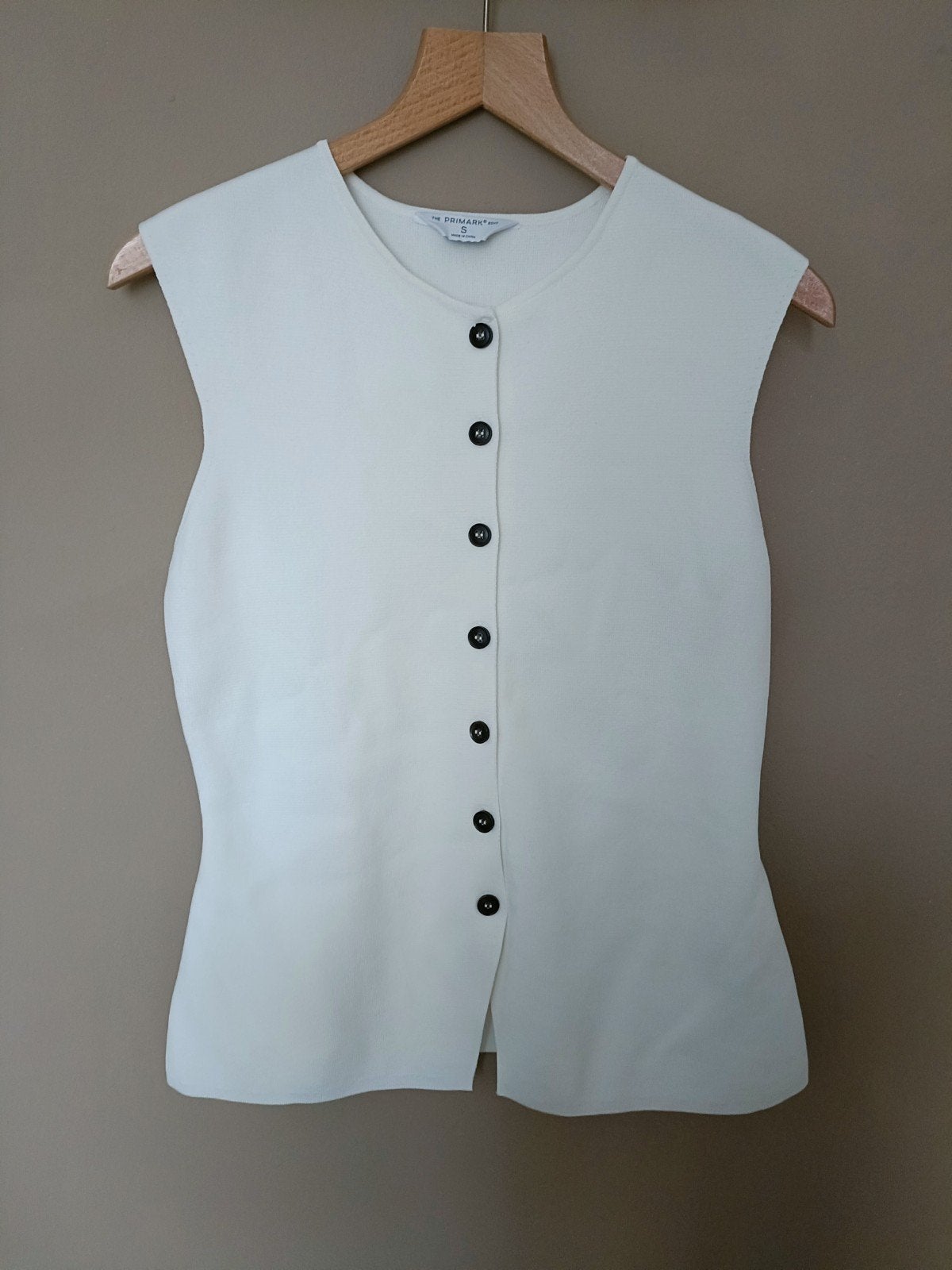 Primark Edit off-white gilet top met knoopjes maat S, Wit, Nieuw, Verzenden, Primark