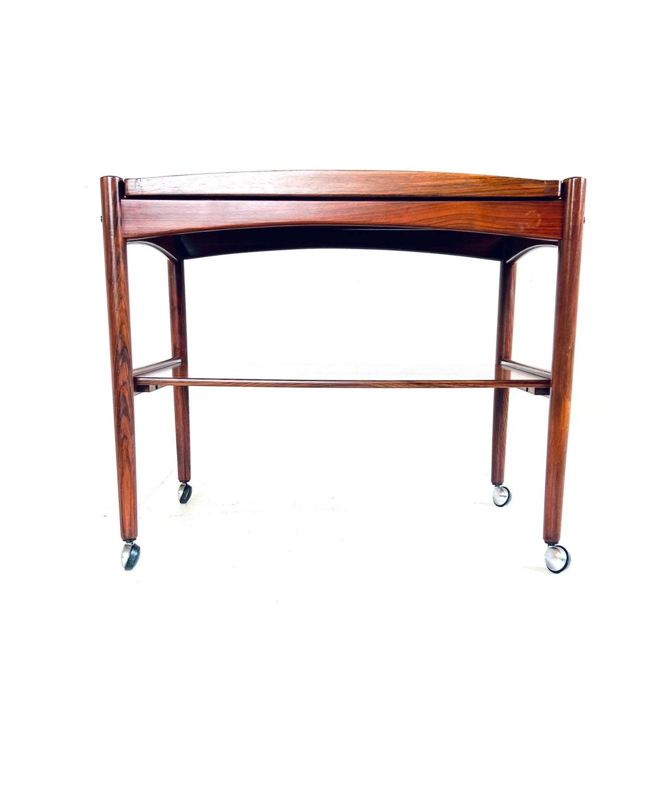 Vintage Deense trolley, Poul Hundevad ‘60, 45 tot 60 cm, Ophalen of Verzenden, Poul Hundevad, 75 cm of meer
