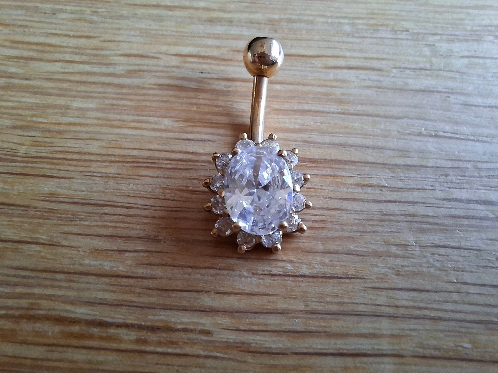 NIEUW! Partij 14k gouden navelpiercing met kristal (6 stuks), Sieraden, Tassen en Uiterlijk, Piercings, Navelpiercing, Nieuw, Ophalen of Verzenden