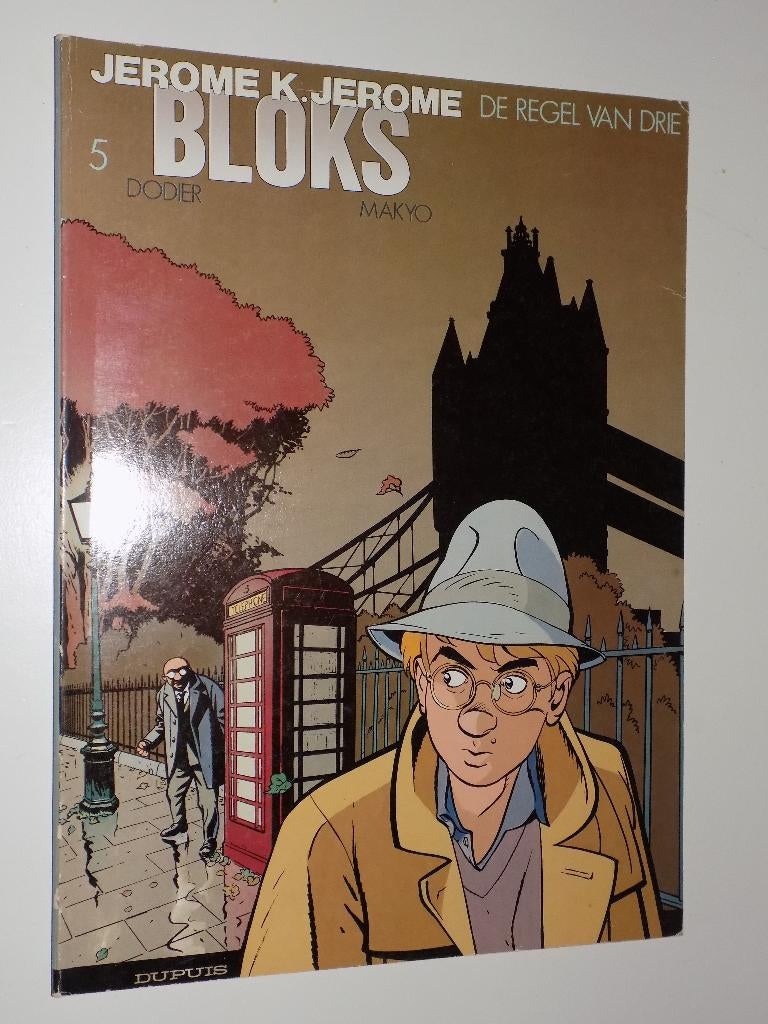 Jerome K.Jerome Bloks - 05_De regel van drie, Eén stripboek, Ophalen of Verzenden, Zo goed als nieuw, Dodier