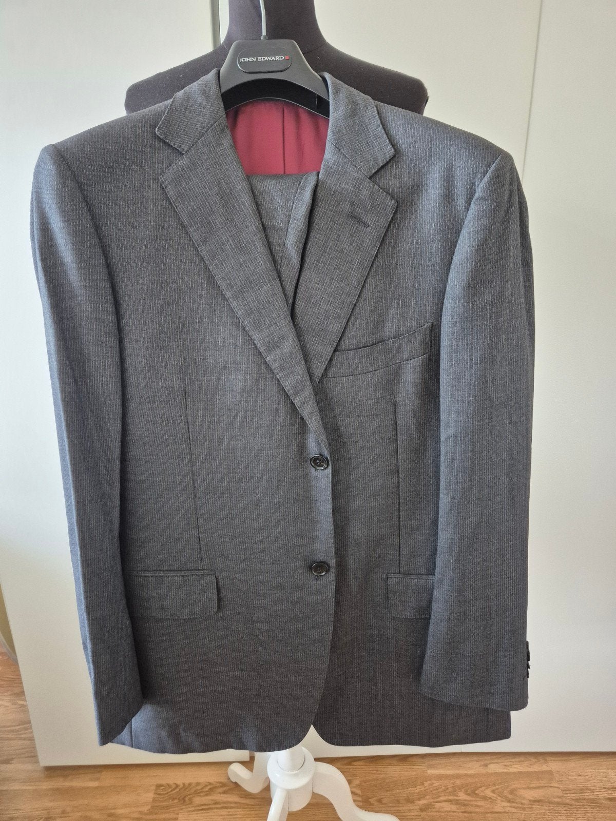 Suitsupply herenpak - antraciet - maat 52 - 100% wol, Ophalen of Verzenden, Maat 52/54 (L), Grijs, Suitsupply