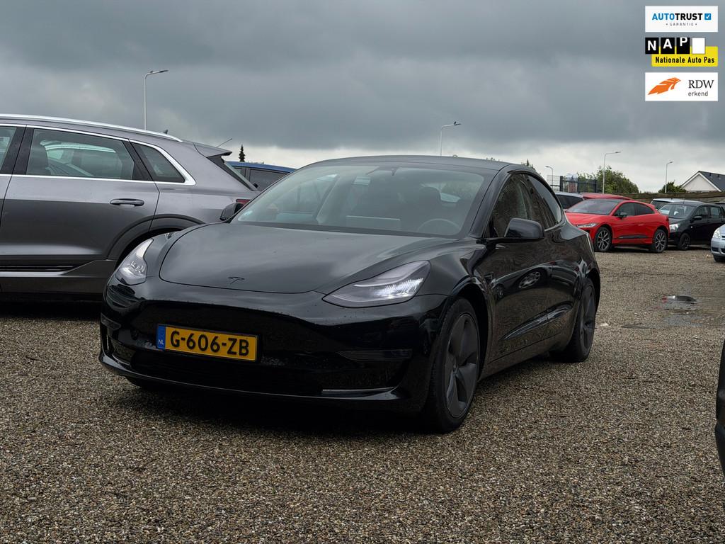 Tesla Model 3 Long Range AWD 75 kWh 133000km NAP 90% SOH Net, Auto's, Tesla, Automaat, Zwart, 84 €/maand, Hatchback