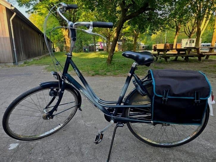 Damesfiets Batavus met fietstassen (wielmaat 28), Fietsen en Brommers, Fietsen | Dames | Damesfietsen, Versnellingen, Batavus