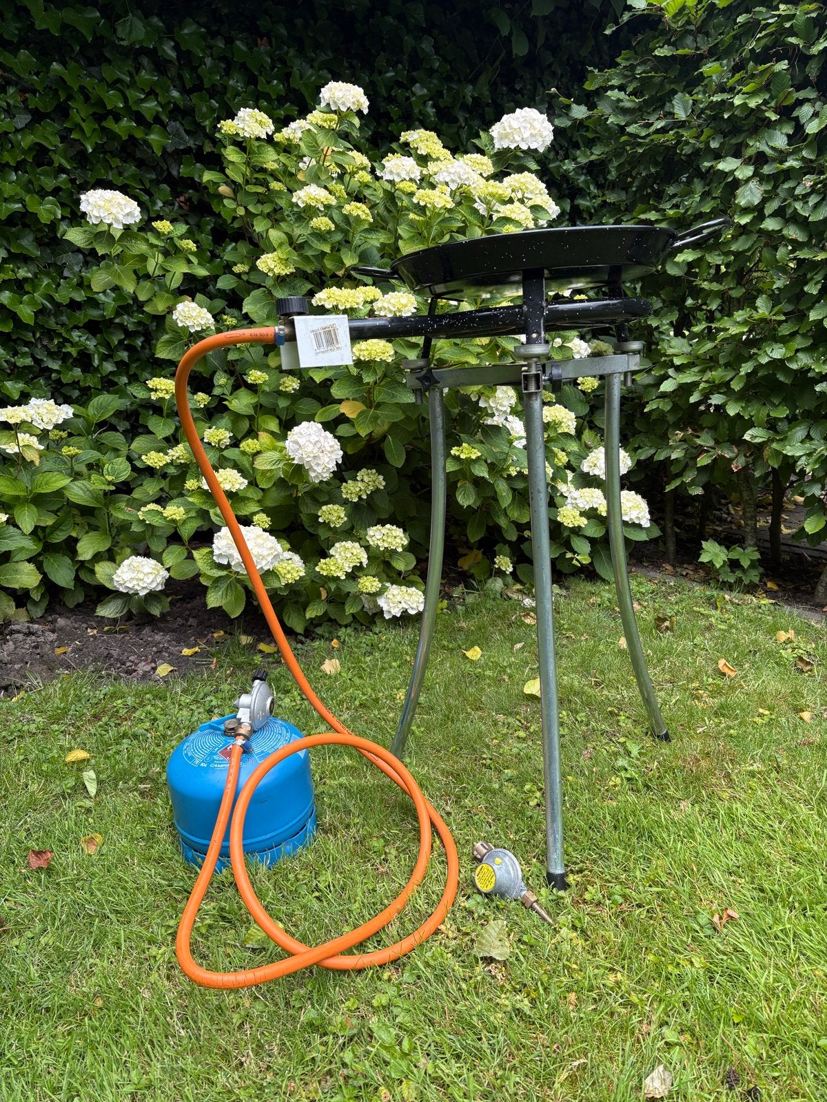 Skottelbraai Quemador Paellero Model 300 Compleet, Ophalen of Verzenden, Gebruikt