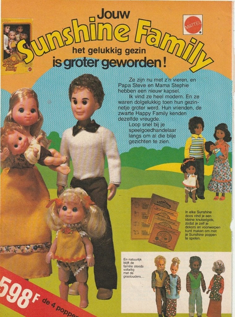 Retro reclame 1978 Mattel Sunshine Family popjes & huisjes, Verzamelen, Verzenden, Overige typen