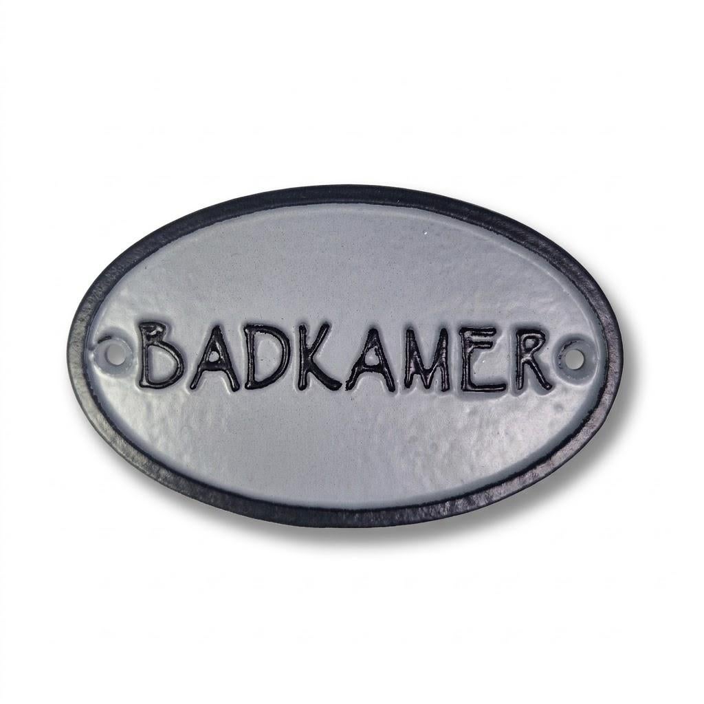 deurbordje gietijzer Badkamer-Toilet-Prive, Grootmoeders Mooiste, Gegrepen.com@outlook.com, Nieuw, Willemsbeekweg 1D IJmuiden