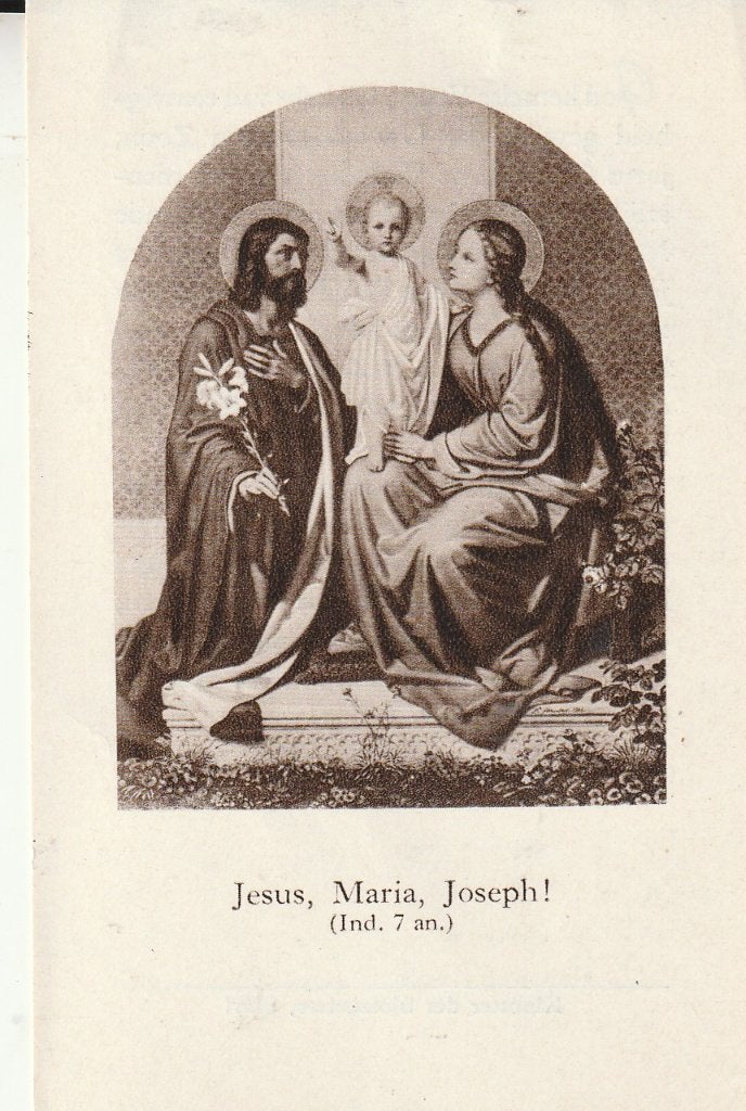 Heilige Familie Prent - Jezus, Maria, Joseph!, Verzamelen, Religie, Ophalen of Verzenden, Gebruikt, Kaart of Prent, Christendom | Katholiek