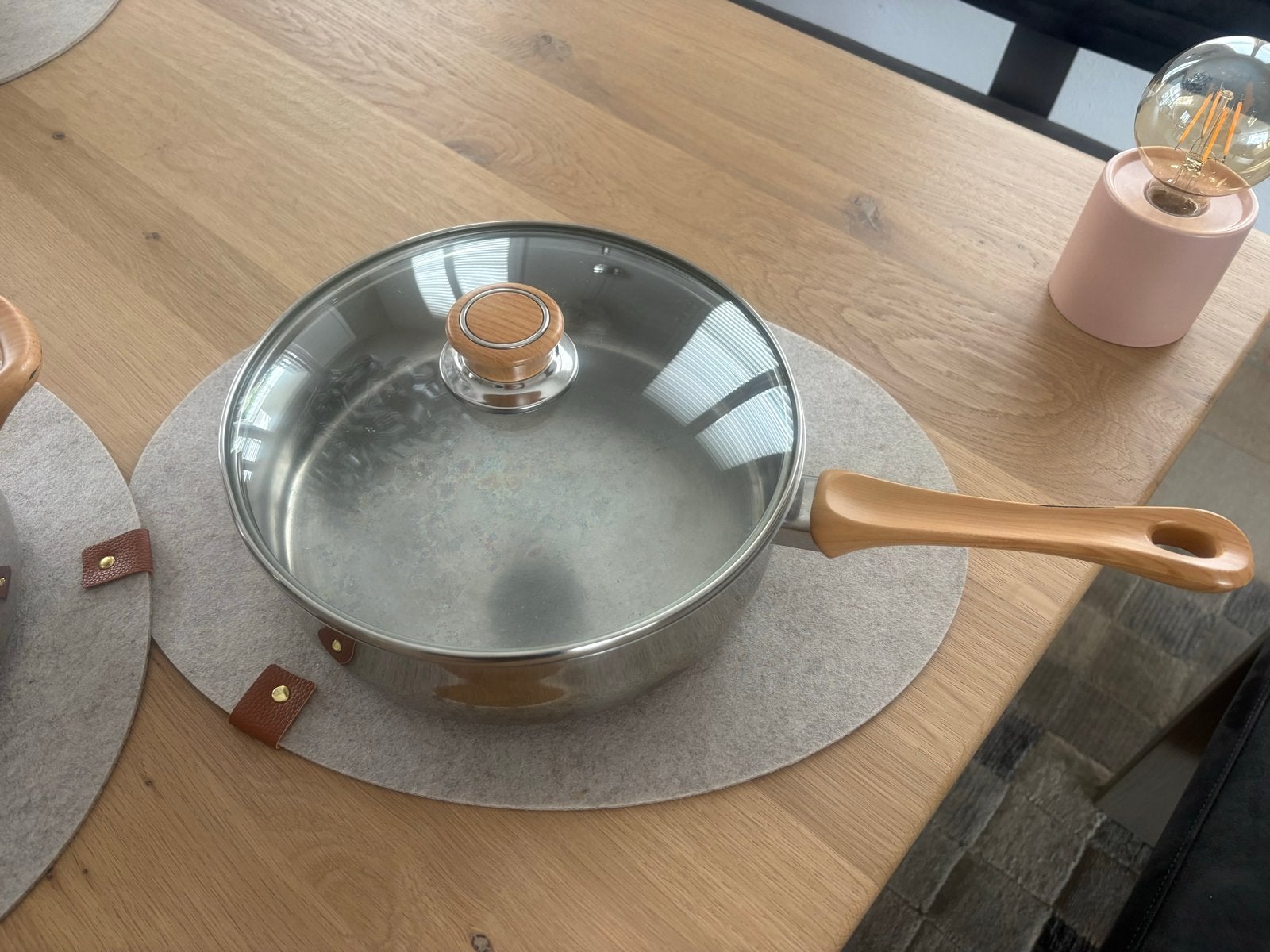Roestvrijstalen pannenset, Ophalen, Met deksel, Pannenset, Zo goed als nieuw