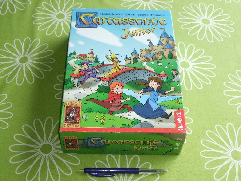 Carcassonne Junior - de kinderversie van het bekende spel, Een of twee spelers, Ophalen of Verzenden, Zo goed als nieuw