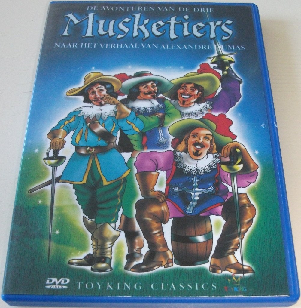 Dvd *** DRIE MUSKETIERS *** D'Artagnan, Europees, Tekenfilm, Alle leeftijden, Zo goed als nieuw