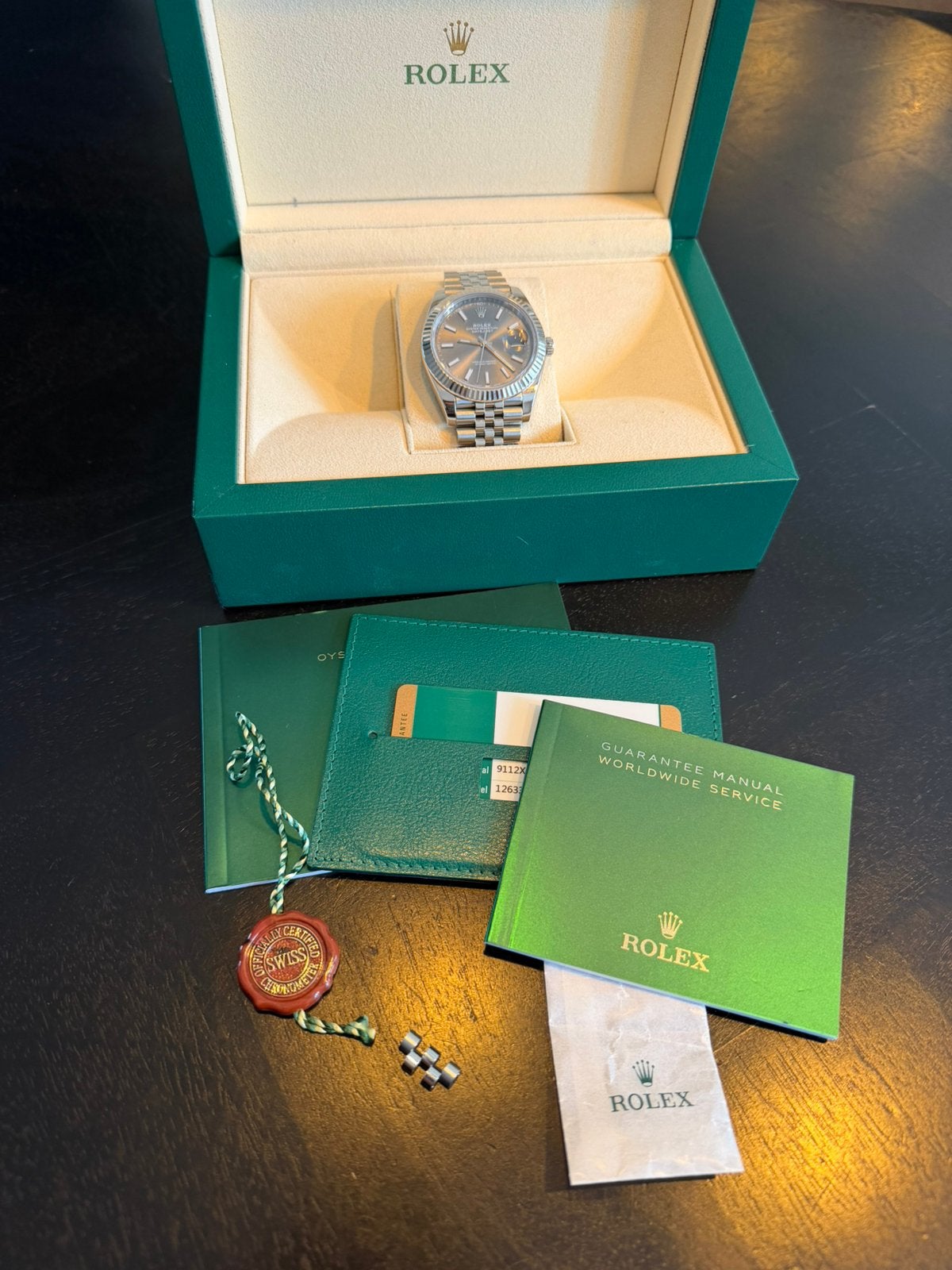 Rolex datejust 41MM Rhodium jubilee (126334) 15 mnd garantie, Ophalen, Staal, Rolex, Polshorloge