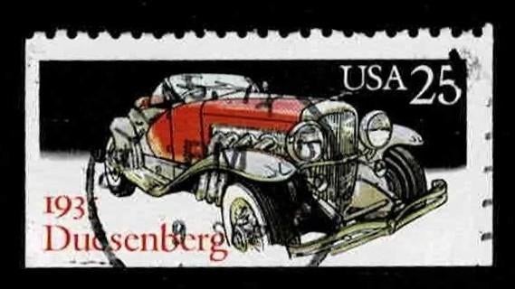 postzegel 1826 USA auto Duesenberg 1935, Ophalen of Verzenden, Gestempeld, Noord-Amerika
