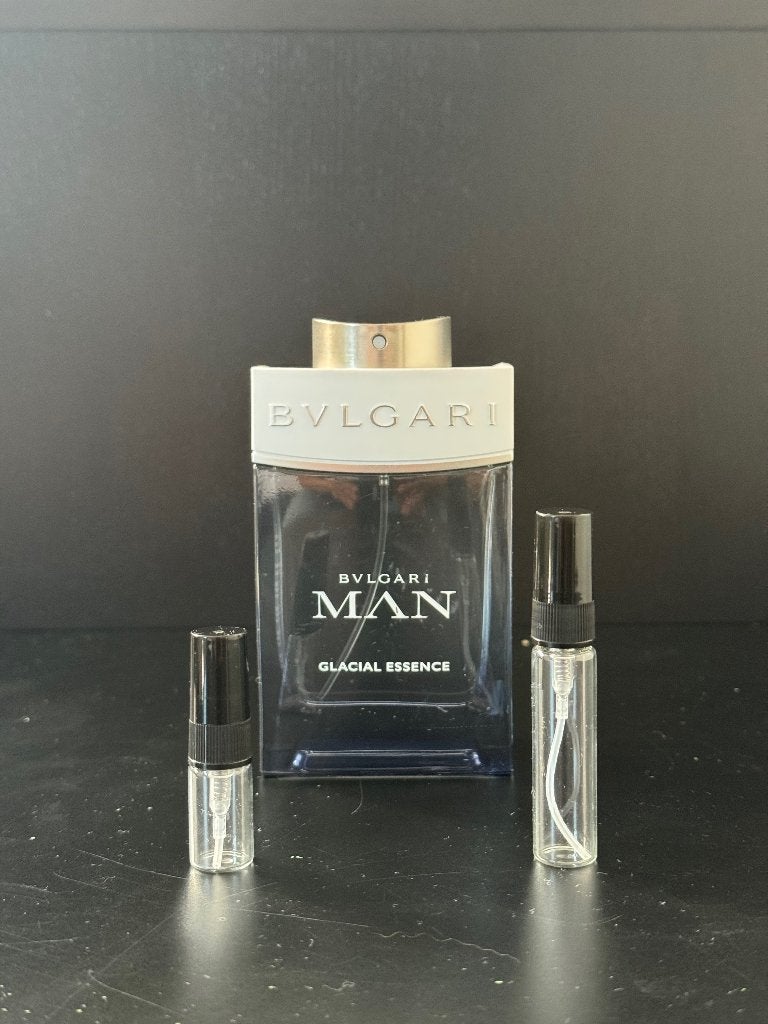 Bvlgari Man Glacial Essence Parfum Sample Tester Decant, Ophalen of Verzenden, Zo goed als nieuw