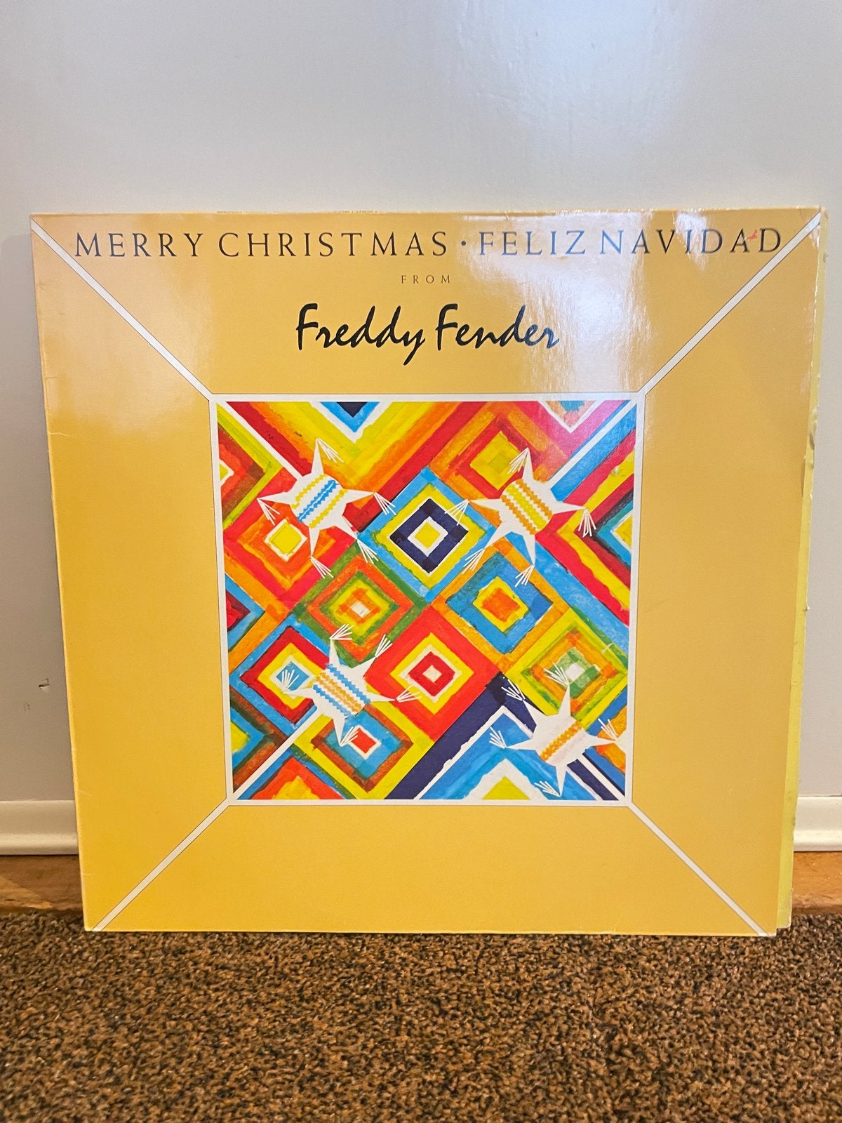 Freddy Fender - Merry Christmas Feliz Navidad LP (1977), LP, Gebruikt, Pop, Ophalen of Verzenden
