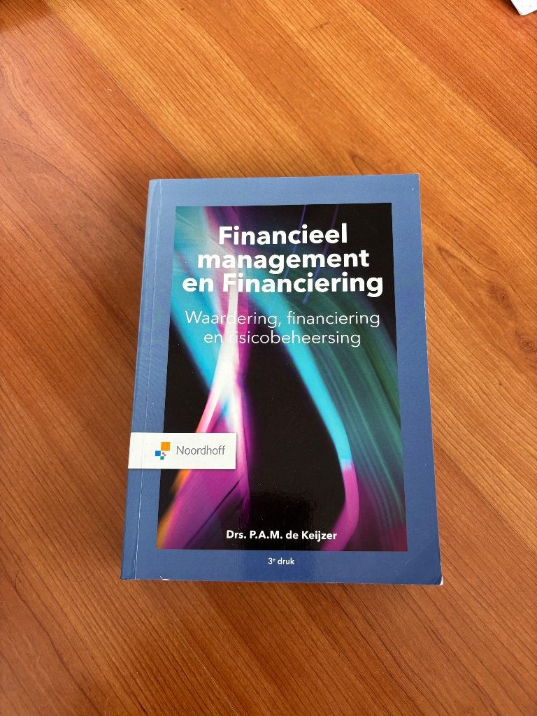 Financieel management en Financiering, Verzenden, HBO, Zo goed als nieuw, Noordhoff Uitgevers