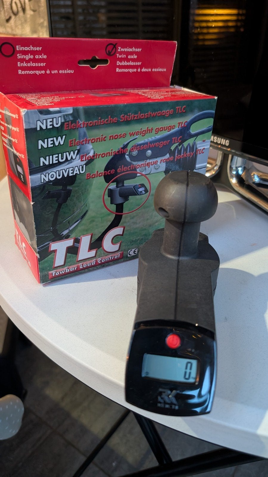 Reich Elektronische disselweger voor caravan/aanhanger, Ophalen, Zo goed als nieuw