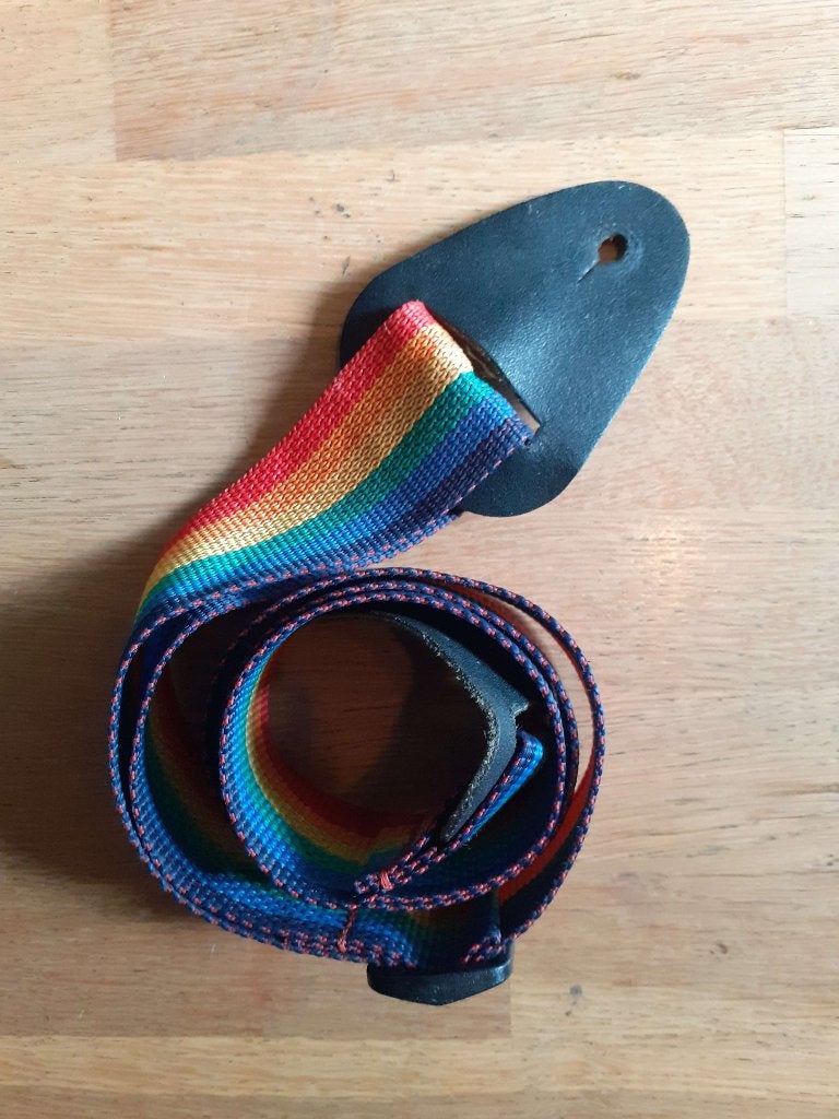 Regenboog gitaarband, Muziek en Instrumenten, Ophalen, Gebruikt, Elektrische gitaar