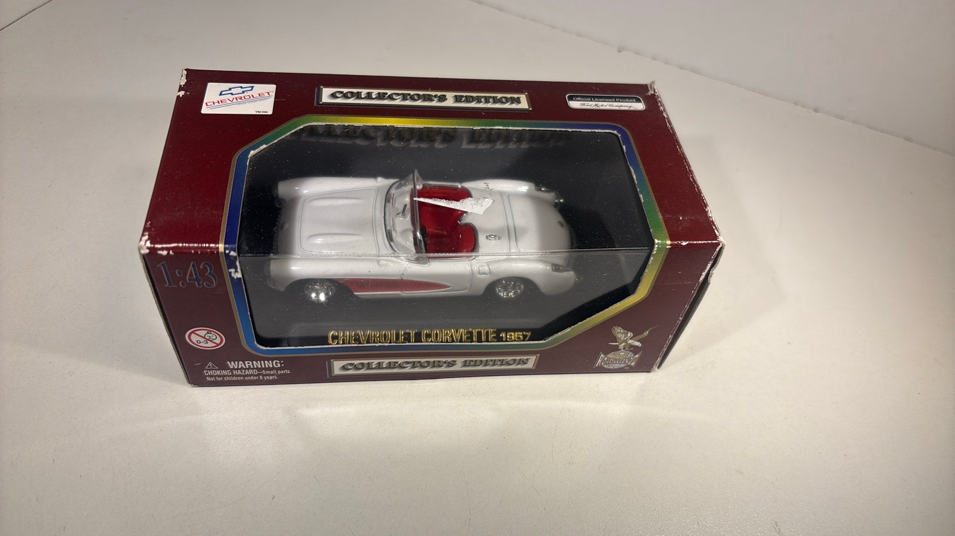 Chevrolet Corvette 1957 road legends 1.43, Overige merken, Auto, Ophalen of Verzenden, A