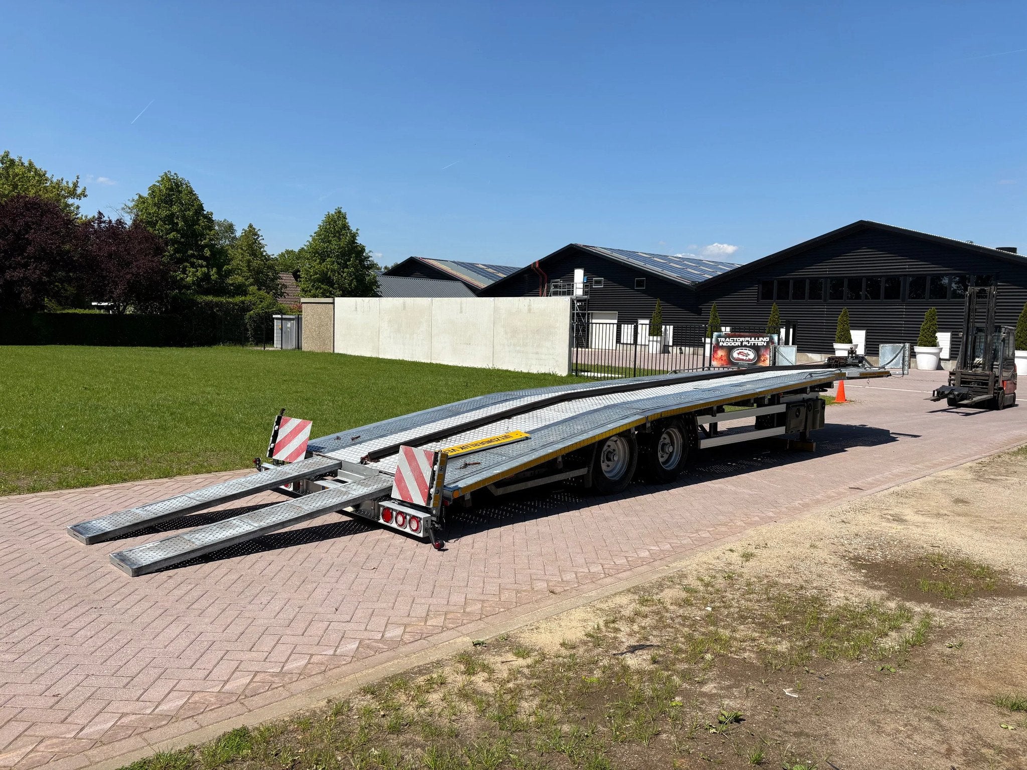 EIGENBOUW CARTRAIL-10 CE oplegger 15 TON ambulance auto tran, Overige brandstoffen, Origineel Nederlands, Bedrijf, Aanhangers en Opleggers