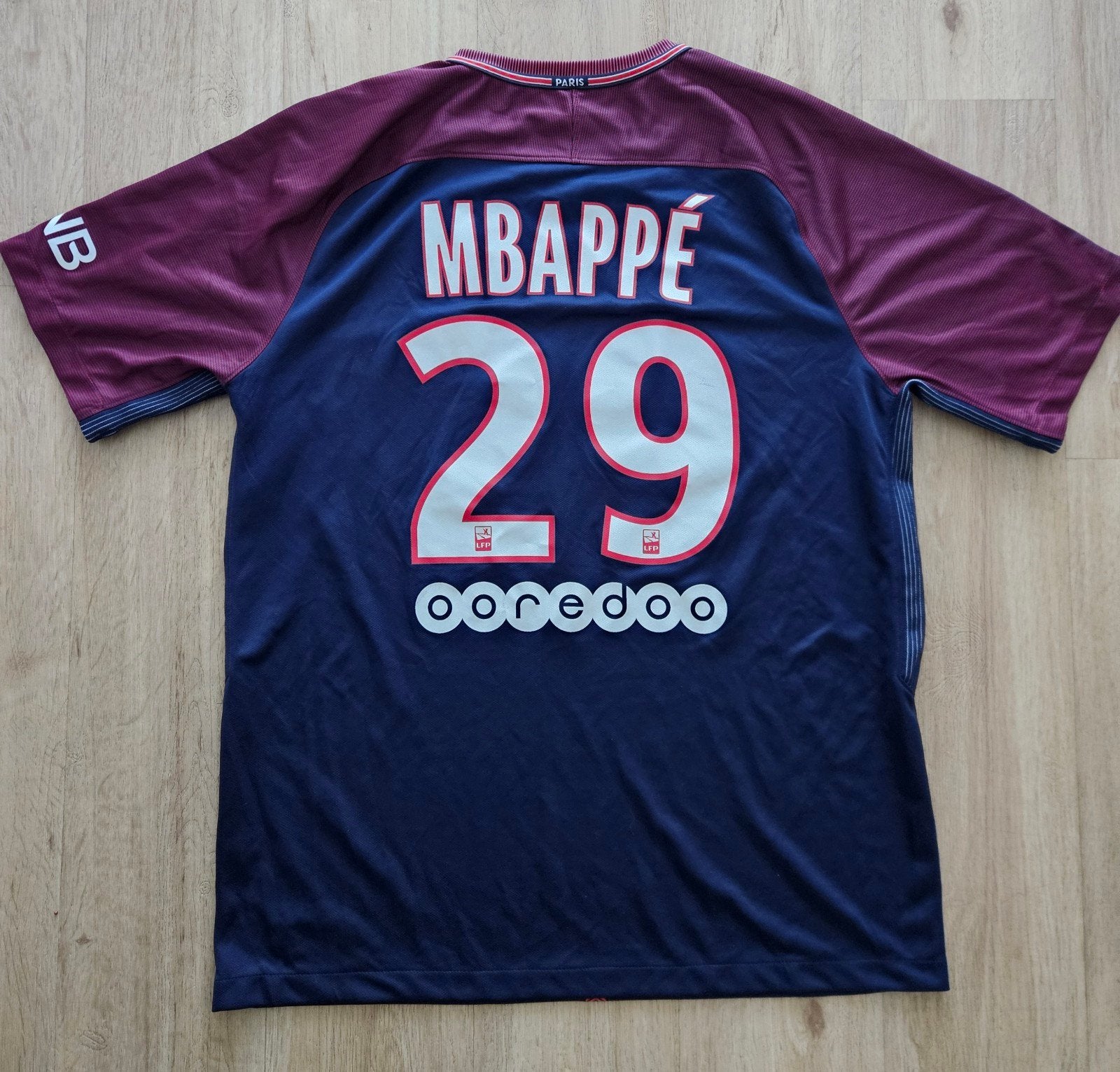 PSG voetbalshirt Kylian Mbappe 2017, Maat L, Ophalen of Verzenden, Zo goed als nieuw, Shirt