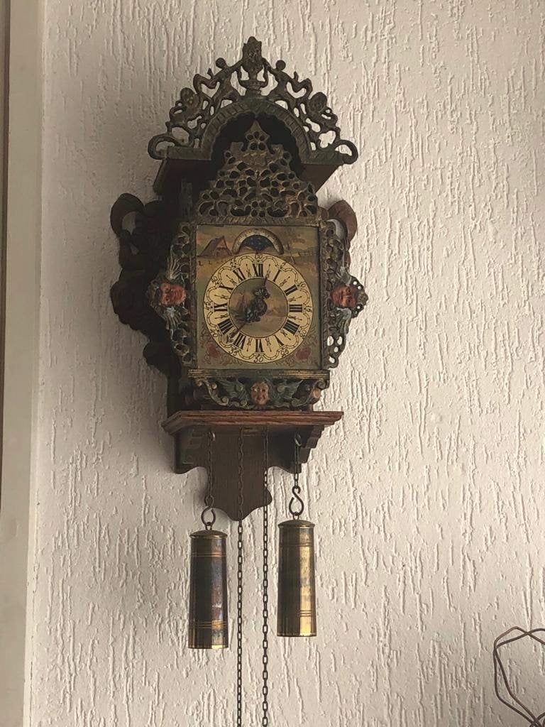 Friese Stoelklok, Ophalen, Analoog, Met slagwerk, Wandklok