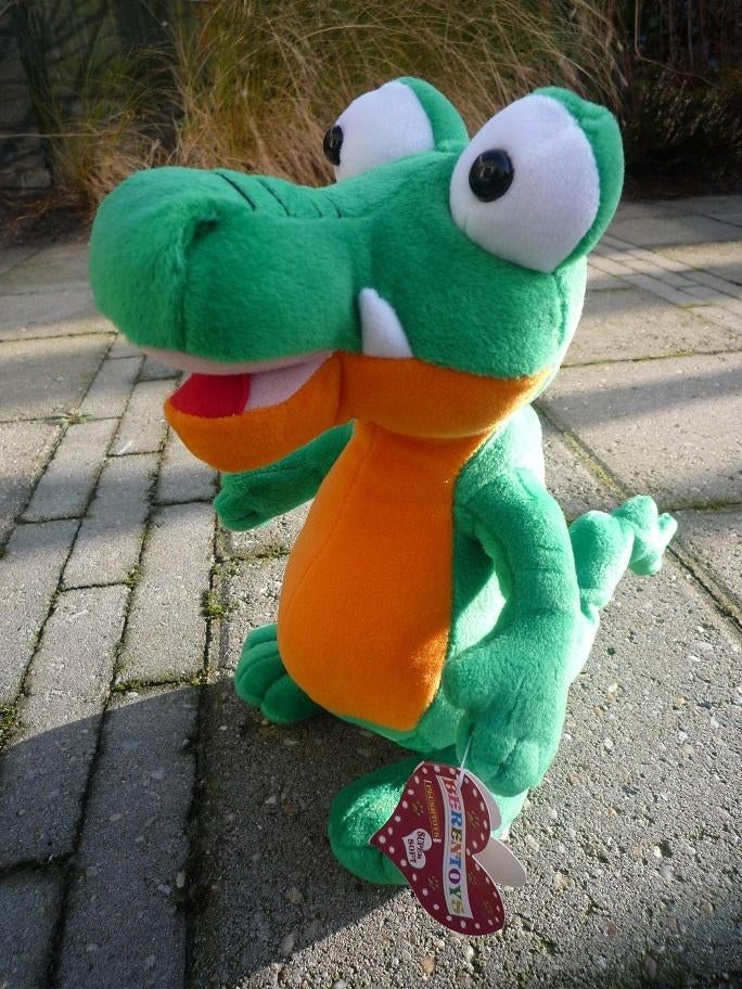 Pluche Krokodil groen NIEUW!, Groen, Overige typen, Nieuw, Ophalen of Verzenden