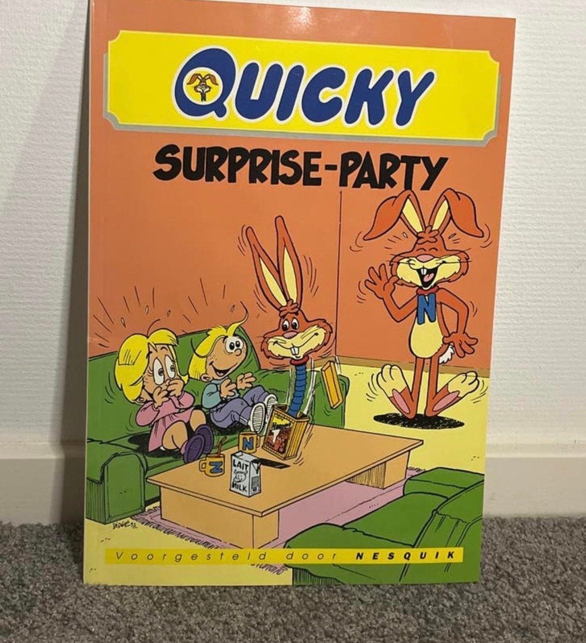 Zeldzaam Nesquick Quicky Surprise-Party boekje 1992, Ophalen of Verzenden, 1980 tot heden, Buitenland, Knipsel(s)