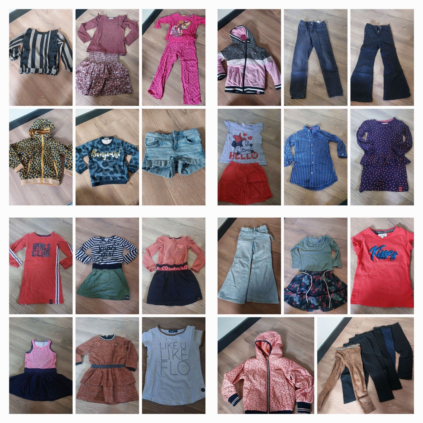 Kleding pakket meisje maat 104/110 likeFlo, NoNo, Z8, B.Nosy, Ophalen of Verzenden, Gebruikt, Meisje, Jurk of Rok