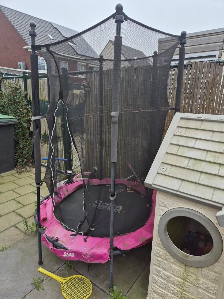 Salta trampoline met veiligheidsnet, Ophalen, Gebruikt