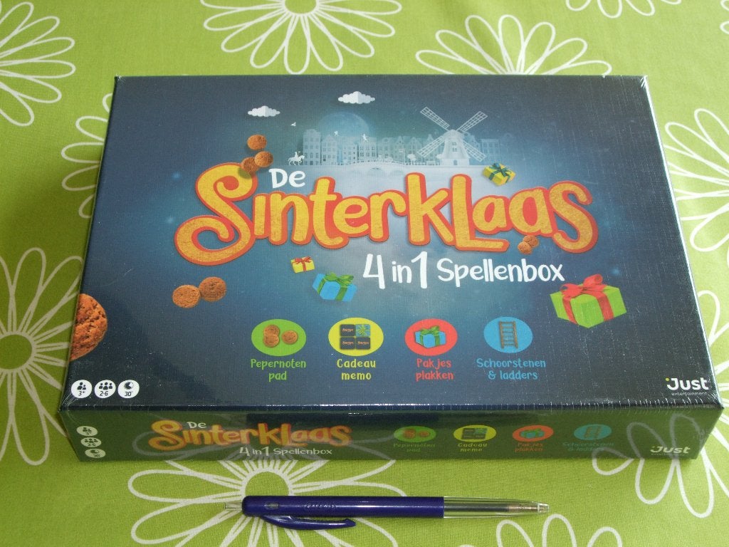 Nieuw in seal: De Sinterklaas 4 in 1 Spellenbox, Vijf spelers of meer, Ophalen of Verzenden, Nieuw