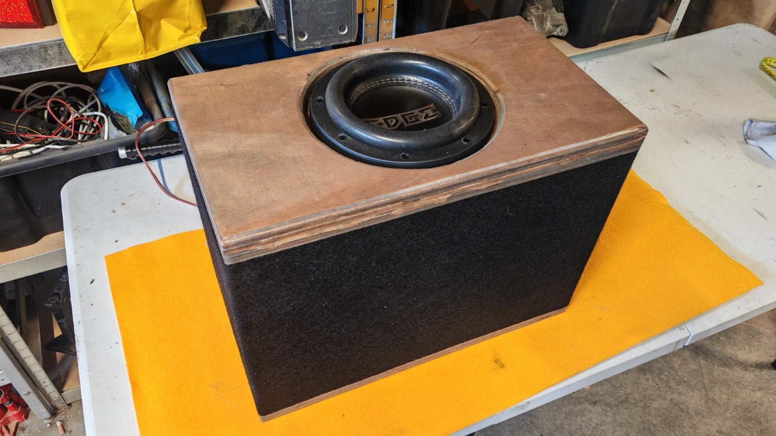 NIEUW: Edge edp82spl 8inch 700watt rms in custom kist, Ophalen, Nieuw
