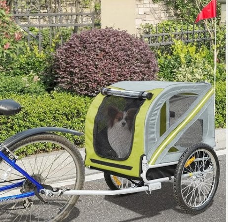 Luxe fietskar / fietstrailer overdekt RVS (130x90x73cm), Ophalen of Verzenden, Nieuw, Kinderkar