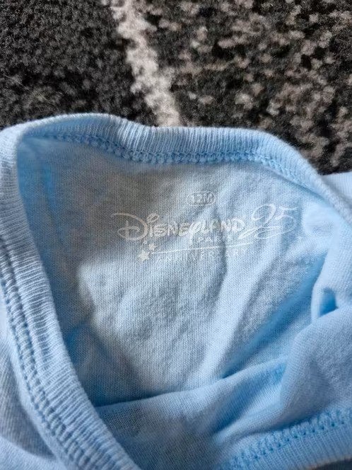 Lichtblauw Disney tshirt Maat 74-80 h3, Disney, Disney, Jongetje of Meisje, Onbekend