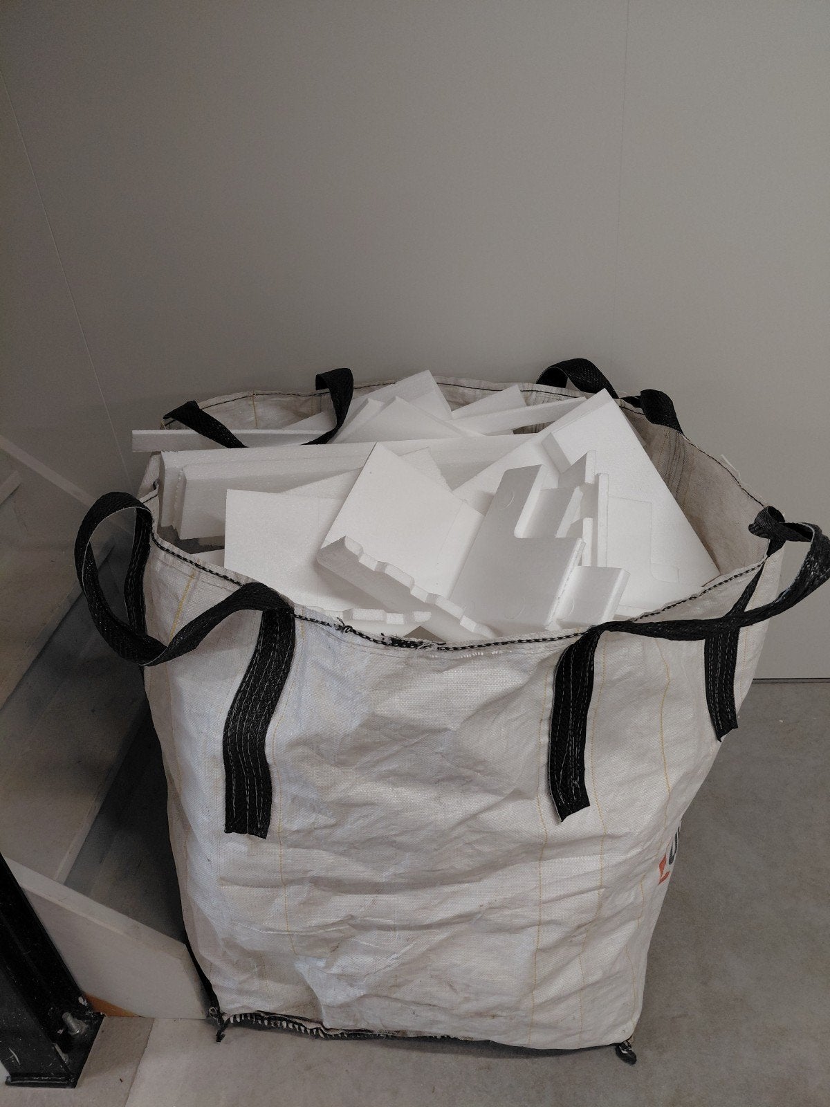GRATIS piepschuim volle bigbag, Ophalen, Piepschuim (Tempex), Minder dan 4 cm, Minder dan 5 m²