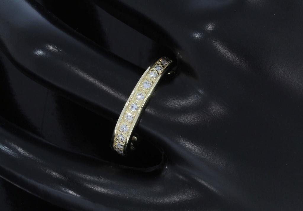 26 diamanten luxe 14k gouden alliance briljant dames ring, Voordeelsieraden, Verzenden, Zo goed als nieuw, 17 tot 18