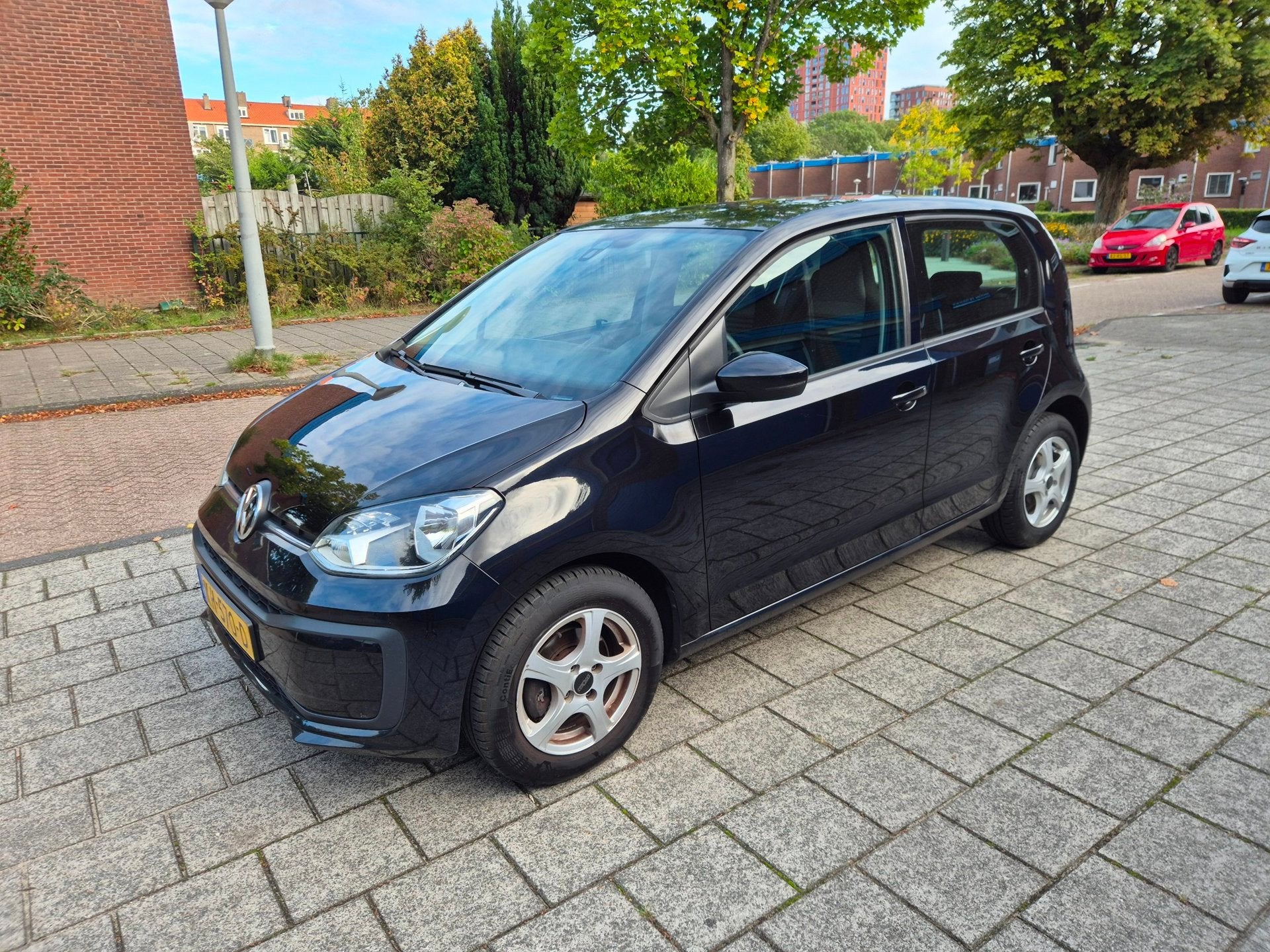 Volkswagen Up! 1.0 BMT move up! Airco 5dr Black Edition, Auto's, Voorwielaandrijving, Stof, Gebruikt, Zwart