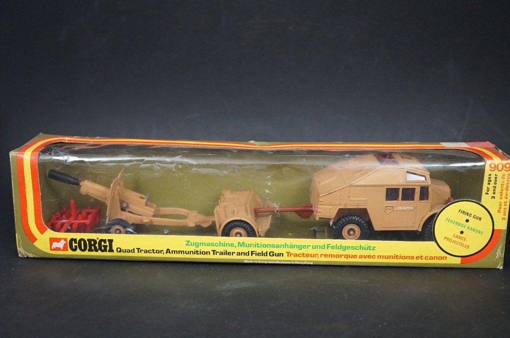 Corgi Toys Quad tractor and field gun set - TOP vintage, Ophalen of Verzenden