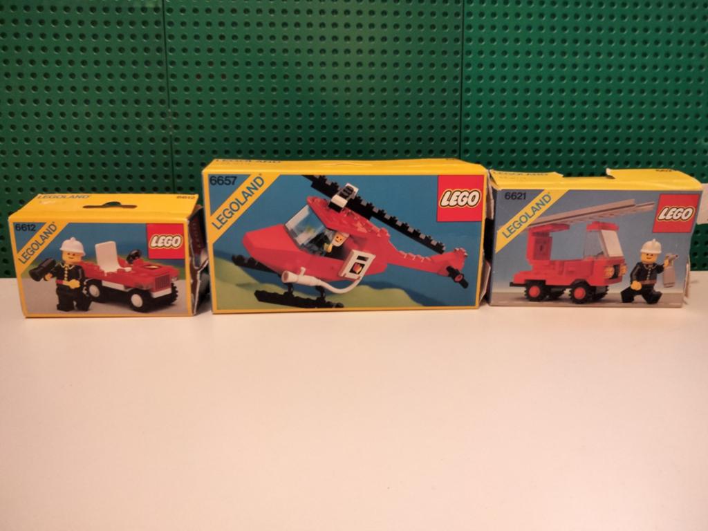 Lego Classic Town brandweer setjes met doosje jaren tachtig, Gebruikt, Lego, Ophalen of Verzenden, LEGOLAND