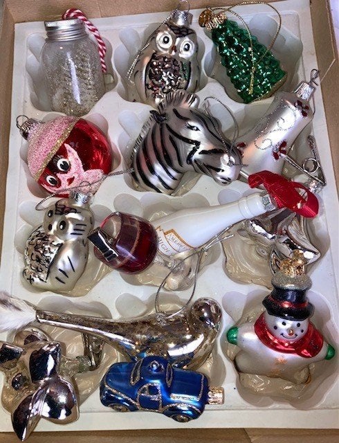 Kerstbal ornament in doos nr 109, Diversen, Ophalen of Verzenden, Gebruikt