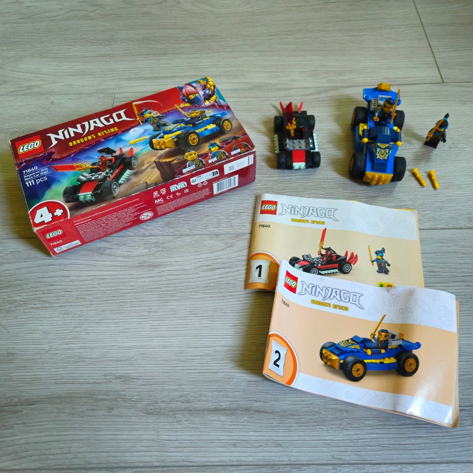 Lego Ninjago Jay's Thunder Raider & Cole's Earth Drill, Lego, Ophalen of Verzenden, Zo goed als nieuw, Ninjago