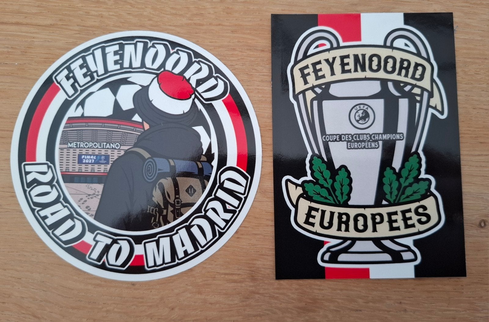Feyenoord stickers euro, Ophalen of Verzenden