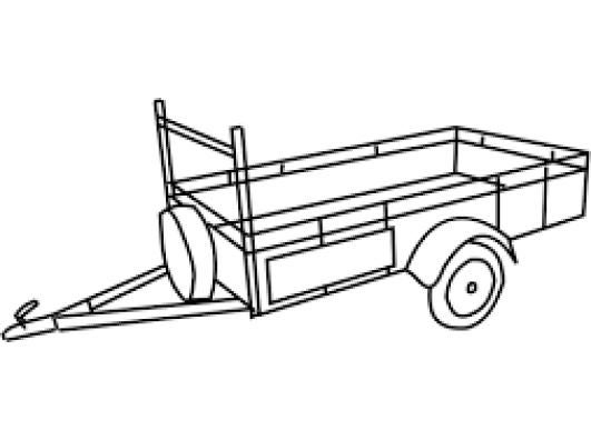 Stalling aanhangwagen, opslagruimte, Stalling