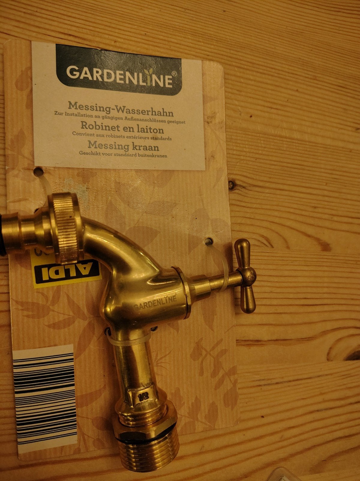 GARDENLINE Messing Kraan - Nieuw in verpakking, Ophalen, Nieuw