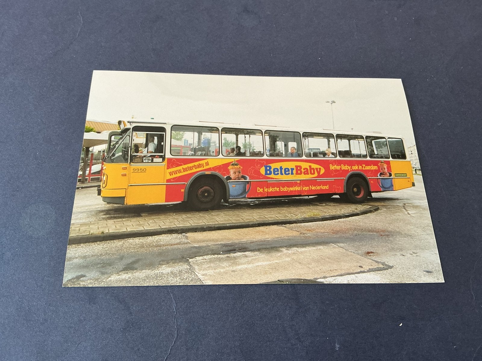 ZAANDAM bus foto met reclame, Verzenden, Zo goed als nieuw, Bus of Metro, Kaart of Prent