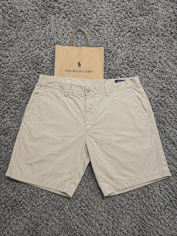 Polo Ralph Lauren Chino Shorts - Beige - Maat 36, Kleding | Heren, Verzenden, Zo goed als nieuw, Overige maten, Beige