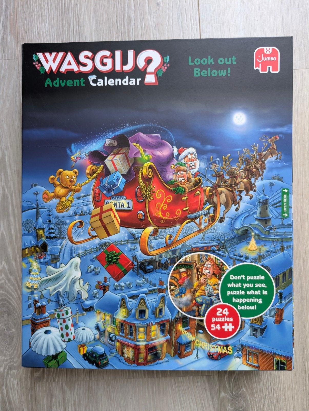 Wasgij advent kalender, Ophalen of Verzenden, 500 t/m 1500 stukjes, Zo goed als nieuw