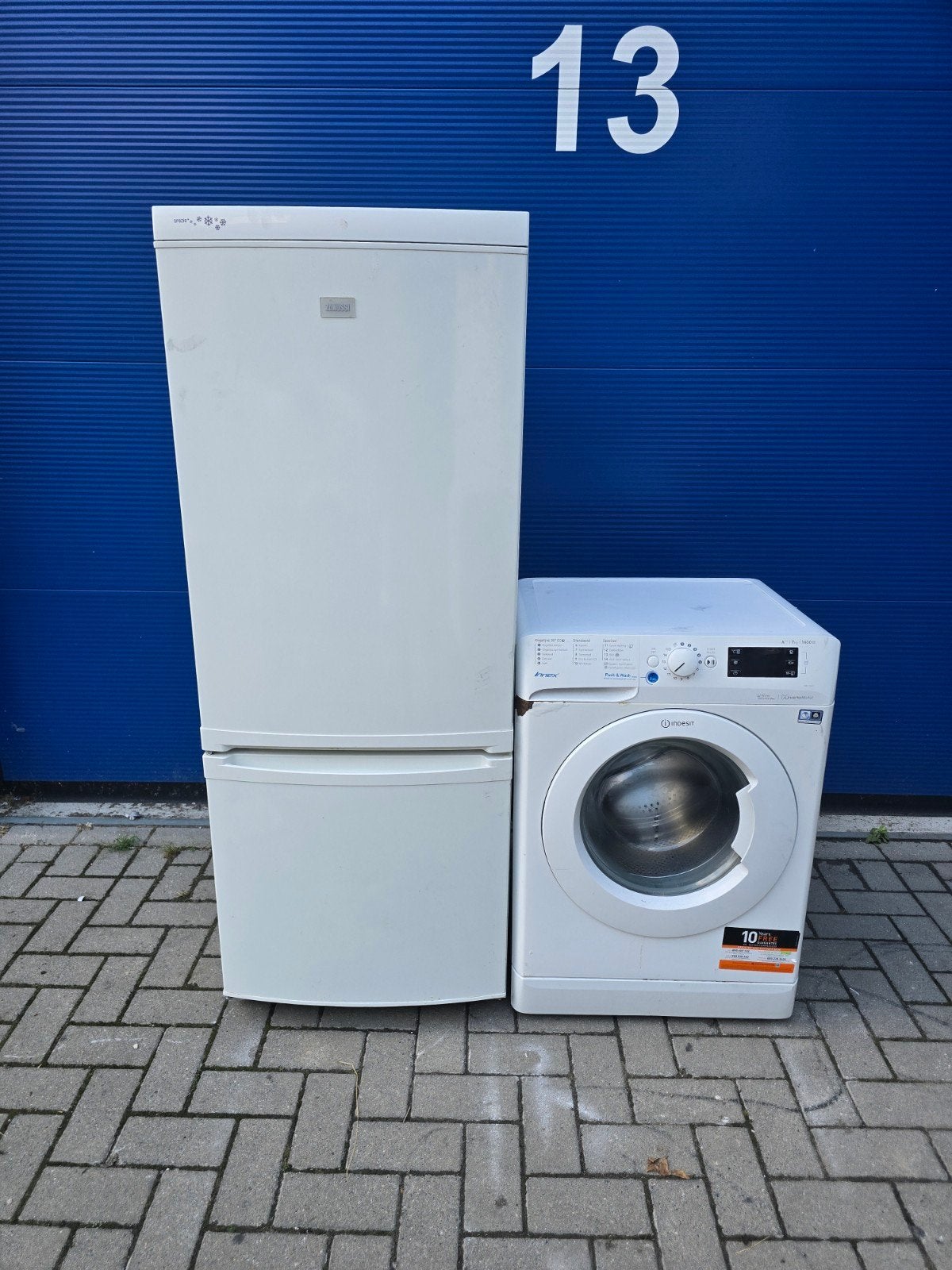 Koopje! Zanussi koelvriescombinatie + Indesit wasmachine!❗️✅, Zanussi+indesit, Zanussi+indesit, Ophalen of Verzenden, Zo goed als nieuw