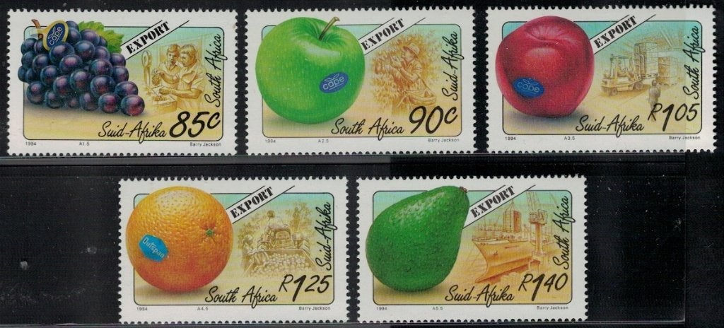 W599 Zuid-Afrika 217/21 postfris Vruchten, Verzenden, Tanzania, Postfris